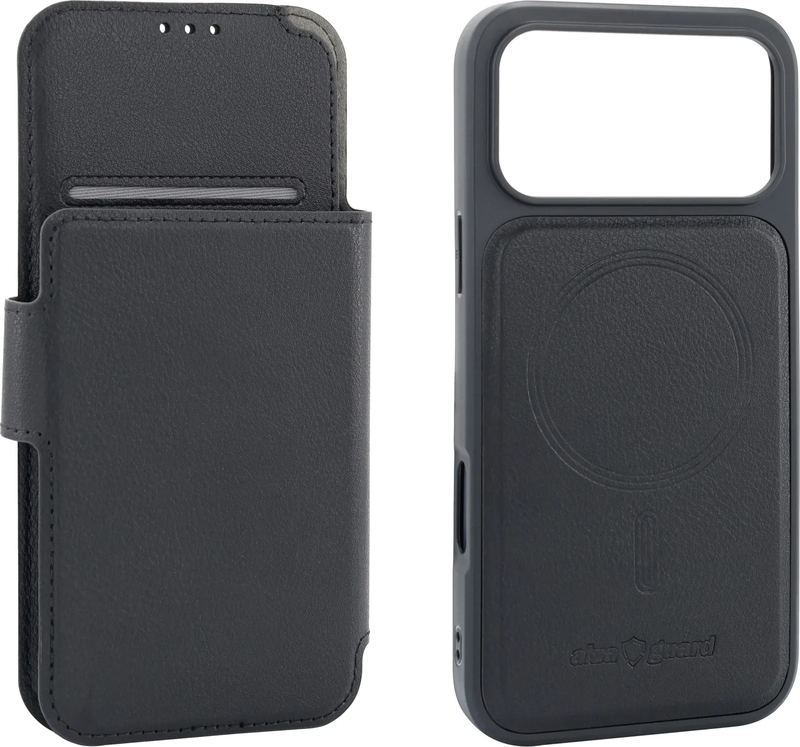 AlzaGuard MagWallet 2in1 Case Compatible with Magsafe iPhone 17 Pro Max fekete tok