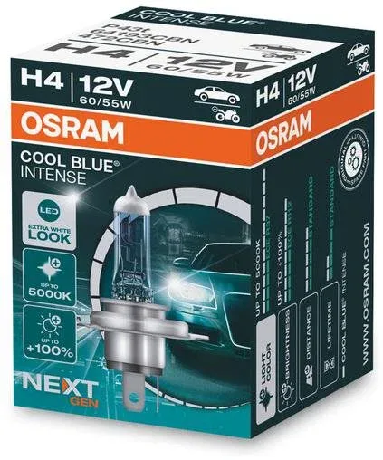 OSRAM H4 Cool Blue Intense, 12V, 60/55W, P43t, doboz