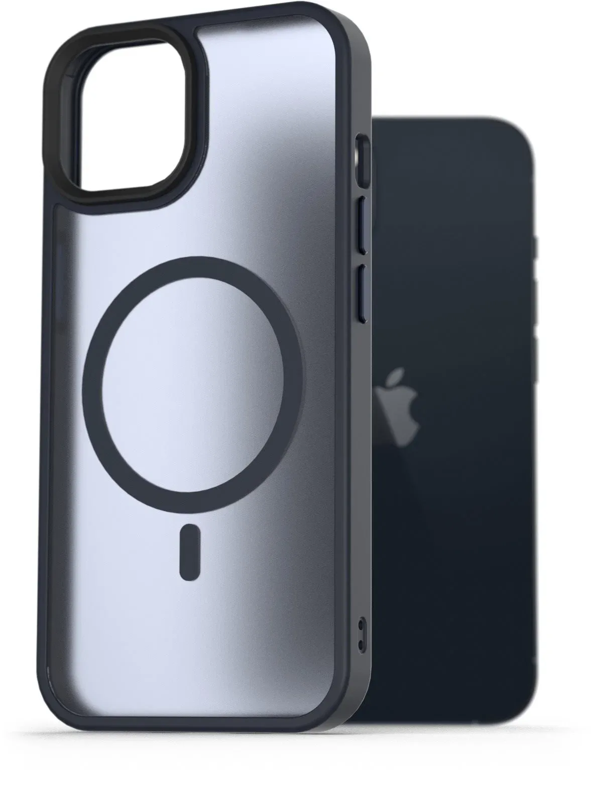 AlzaGuard Matte Case iPhone 13 MagSafe sötétkék tok
