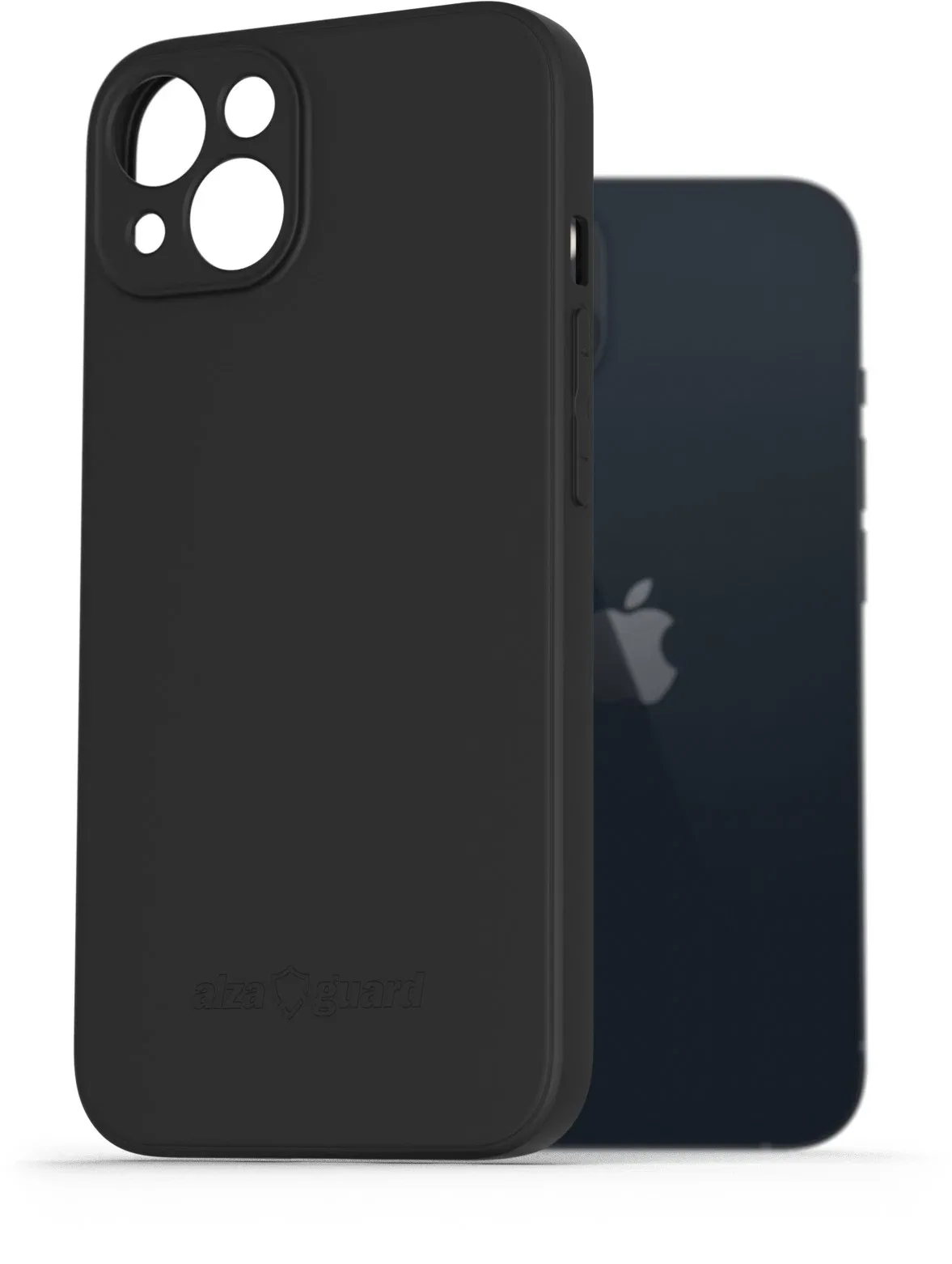 AlzaGuard Matte iPhone 13 fekete TPU tok