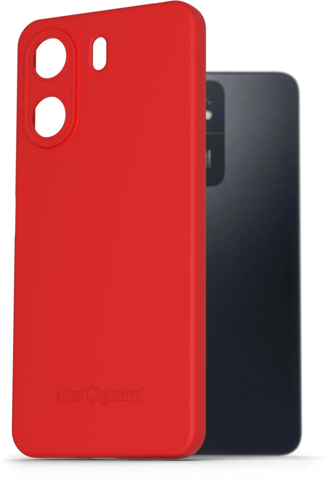 AlzaGuard Matte Xiaomi Redmi 13C piros TPU tok
