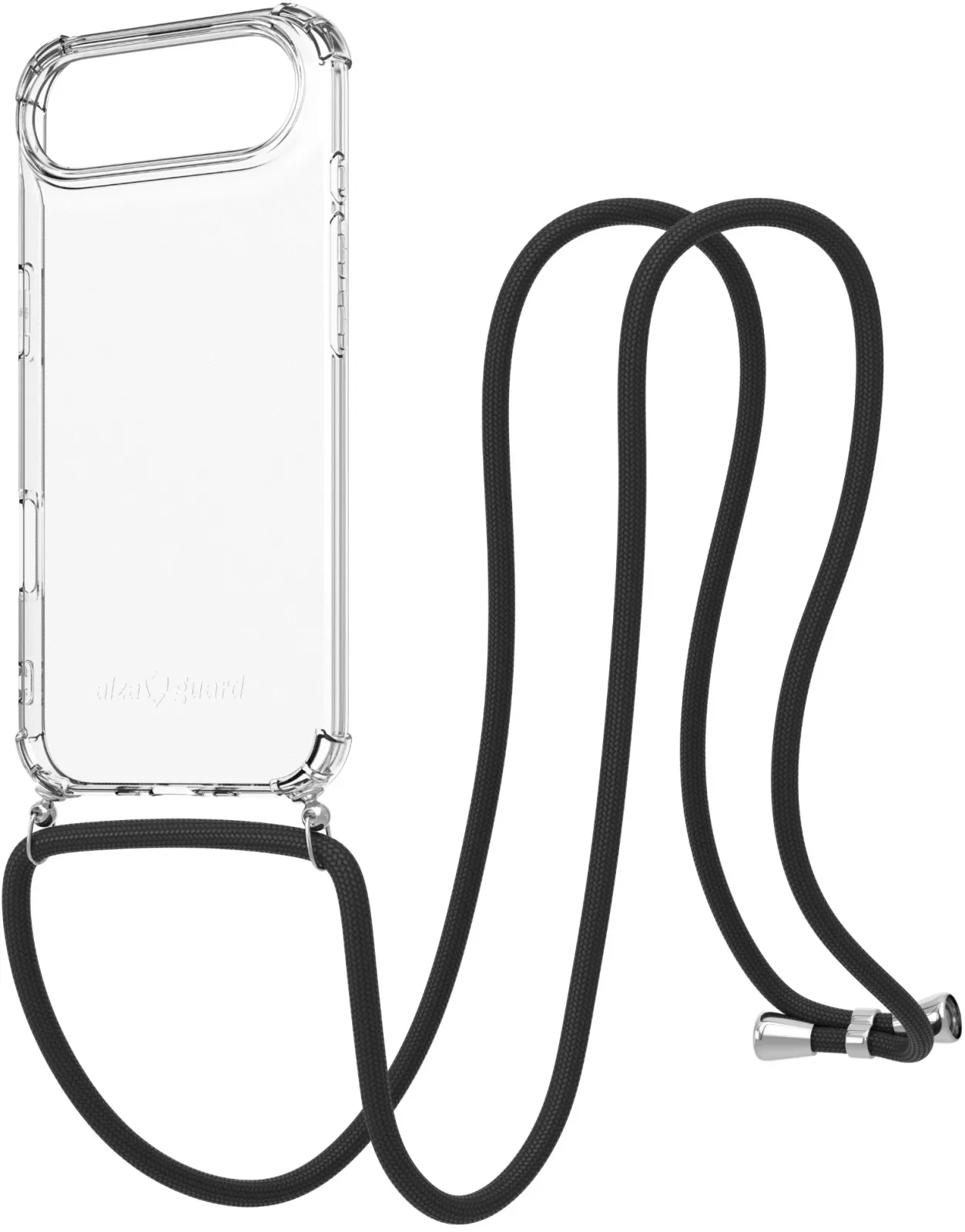 AlzaGuard Luxe Lanyard iPhone Air fekete tok