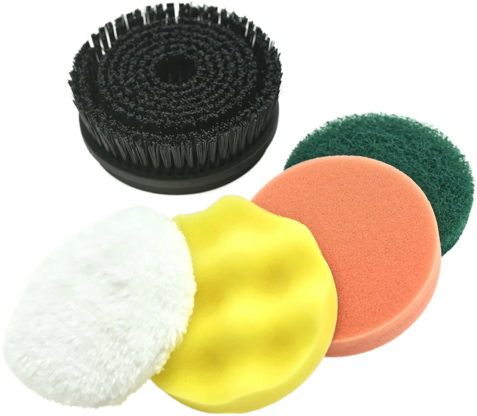 COMPASS Leštící sada 5ks pro AKU leštičku 07265