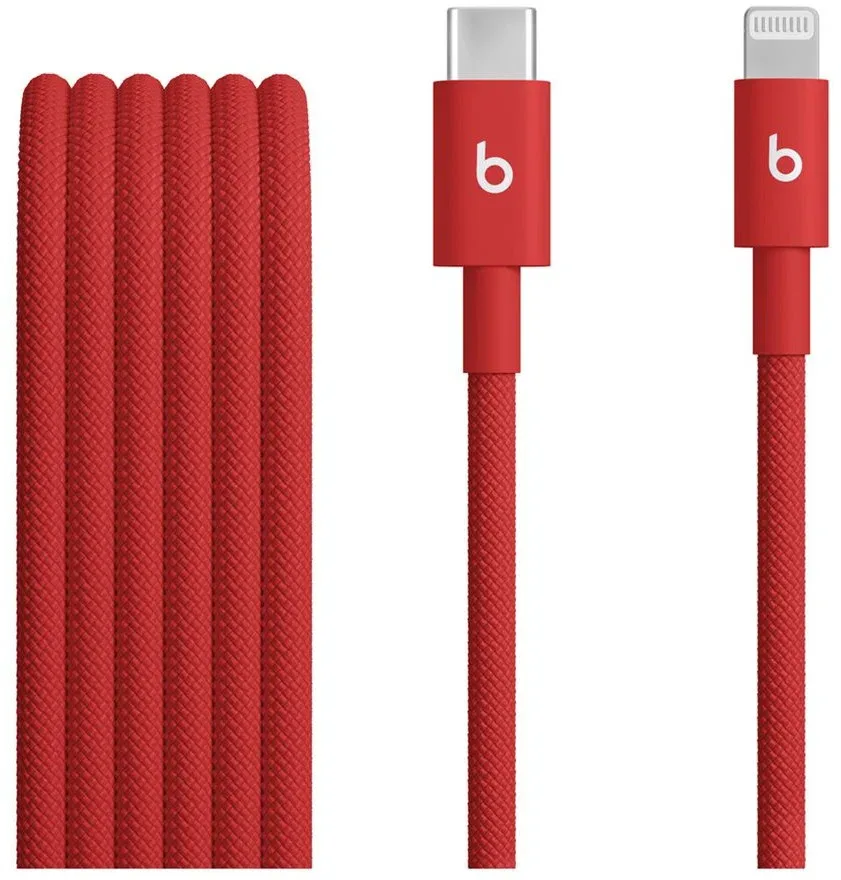 Apple Beats USB-C to Lightning Woven Cable (1.5m) - Rapid Red