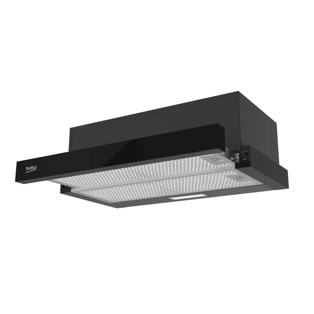 Beko HNT63322BH beépíthető teleszkópos páraelszívó (fekete)