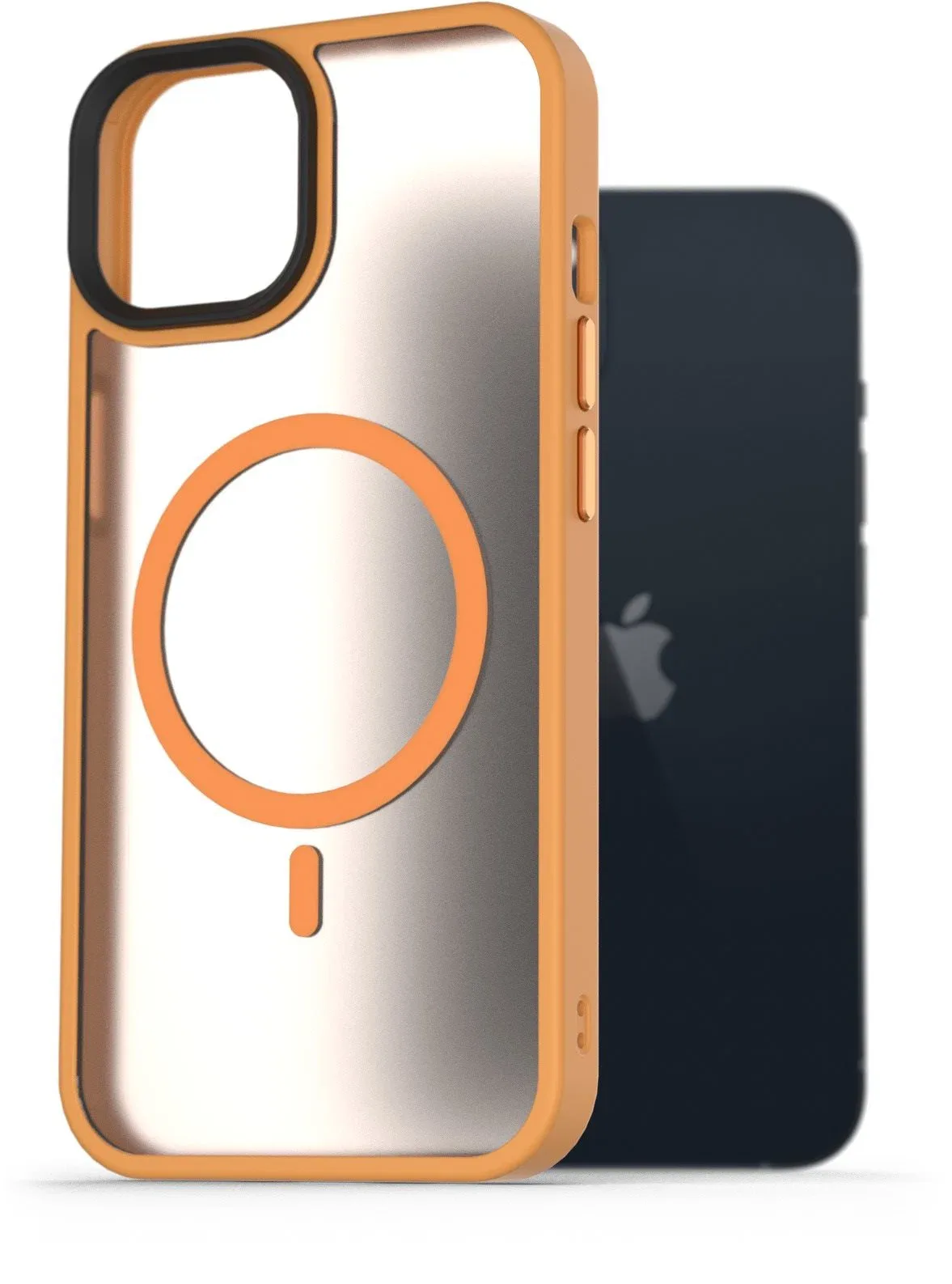 AlzaGuard Matte Case iPhone 13 MagSafe sárga tok
