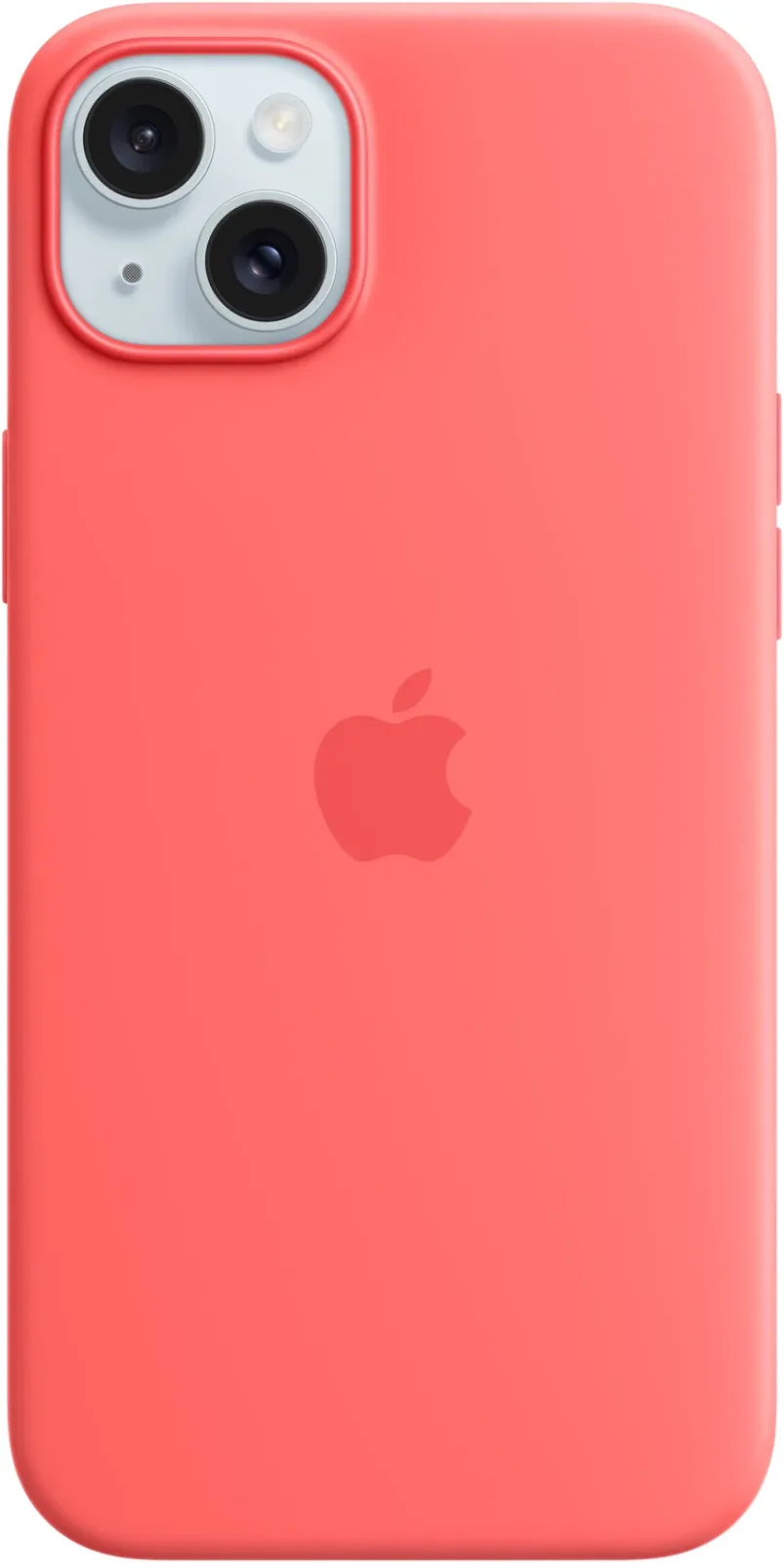 Apple iPhone 15 Plus MagSafe világos dinnyepiros szilikon tok