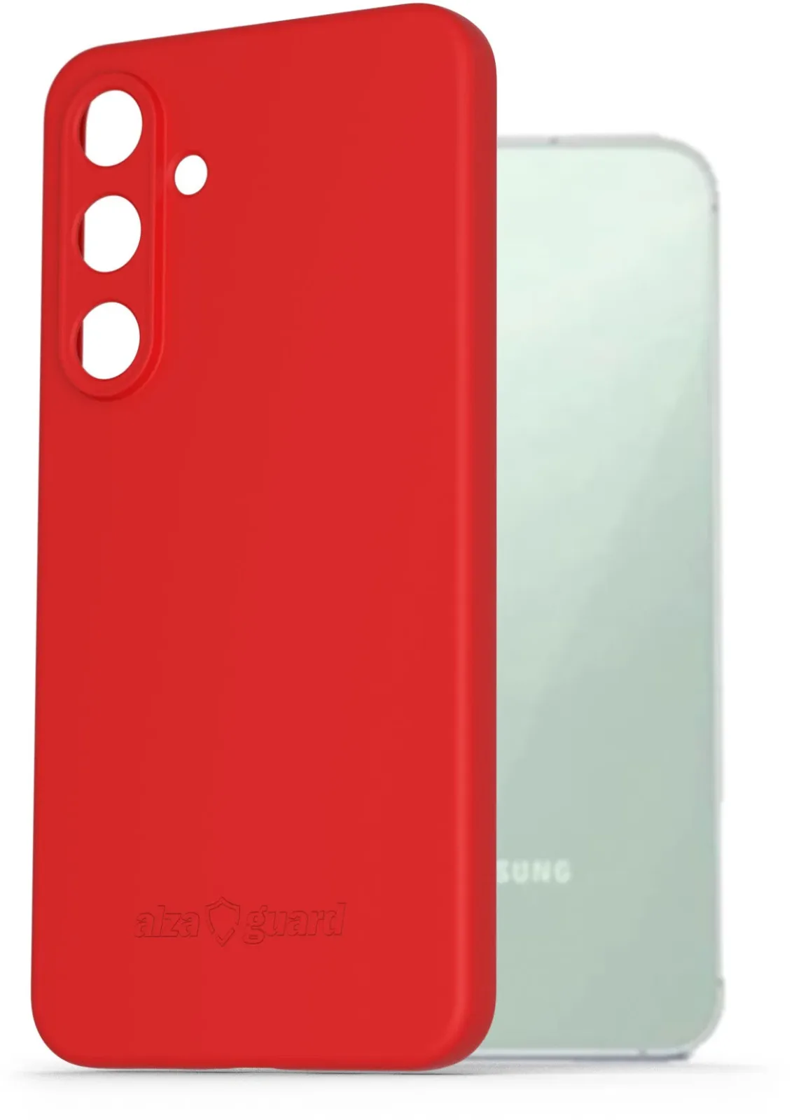 AlzaGuard Samsung Galaxy S24 FE piros matt TPU tok