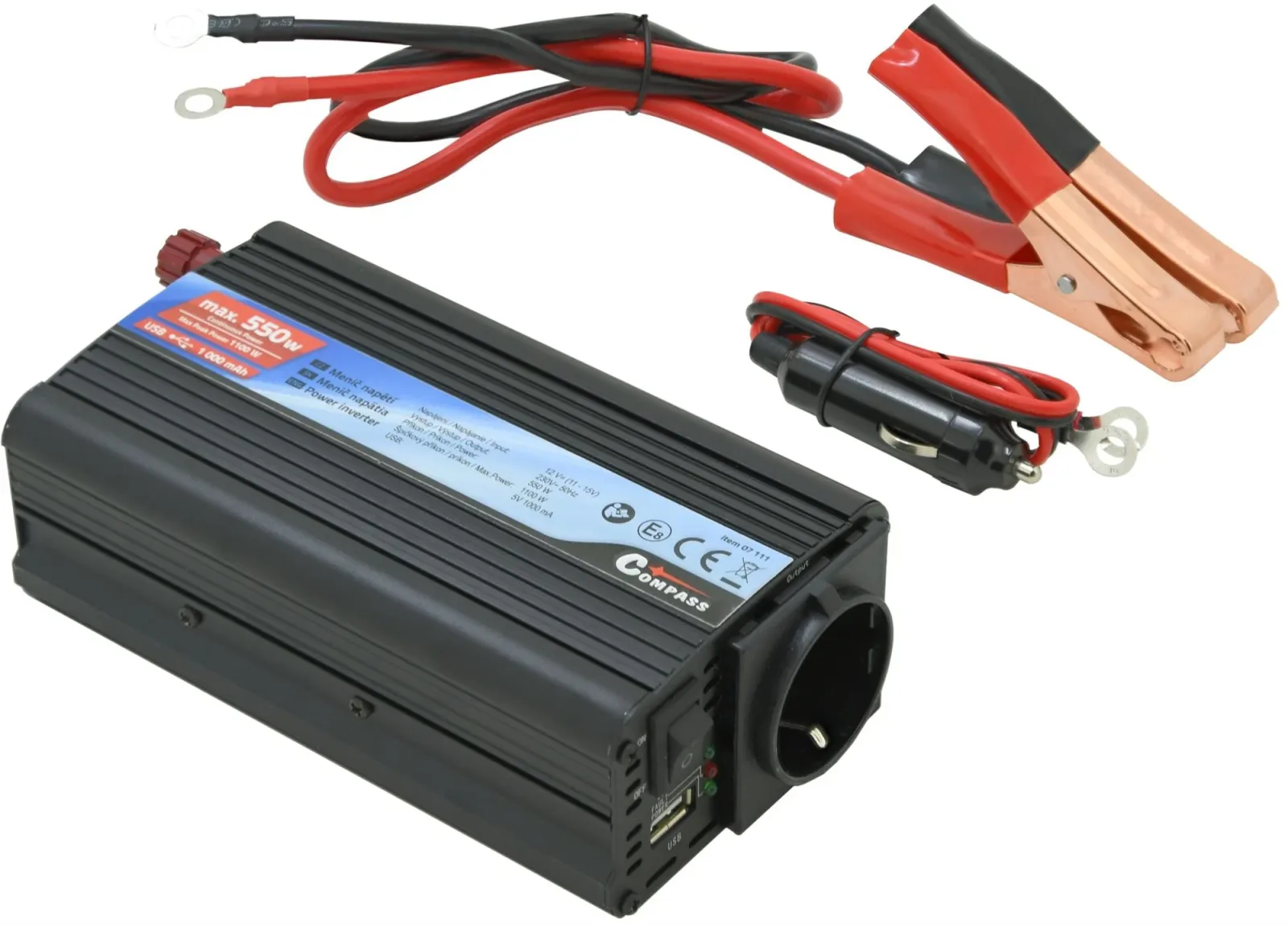 Compass Trafo 12 / 230V 550W + USB