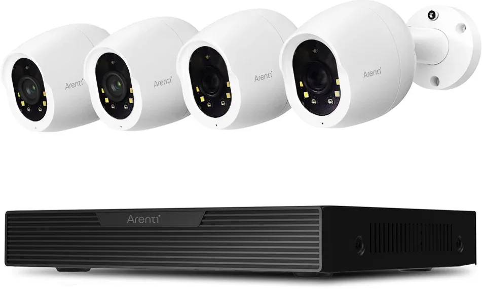 Arenti 8CH 8MP/4K POE NVR kit with 4pcs IP Cameras