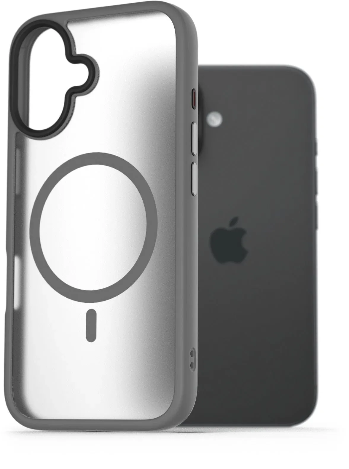 AlzaGuard Matte Case iPhone 16 Magsafe szürke tok