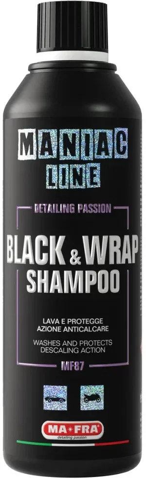 MANIAC - Car detailing sampon fekete vagy fóliázott felületre 500ml