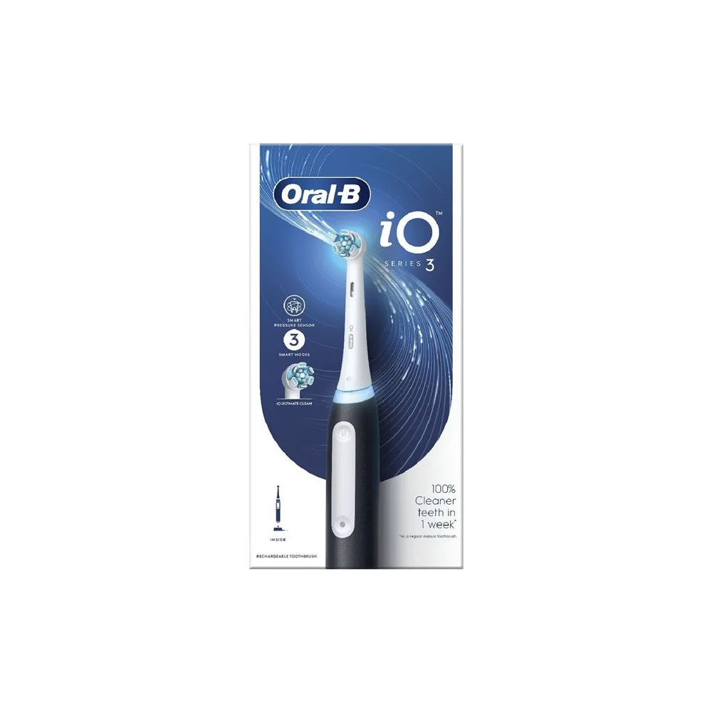 Oral-B iO series 3 Matt Black elektromos fogkefe