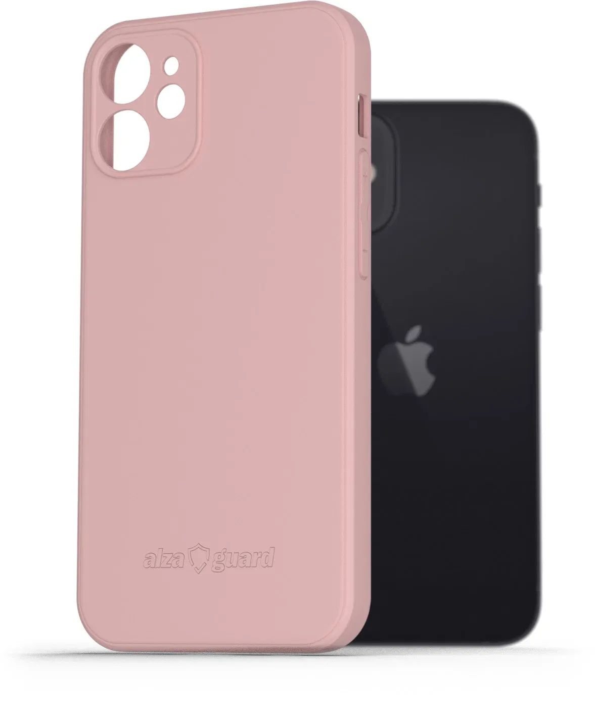 AlzaGuard Matte iPhone 12 mini rózsaszín TPU tok