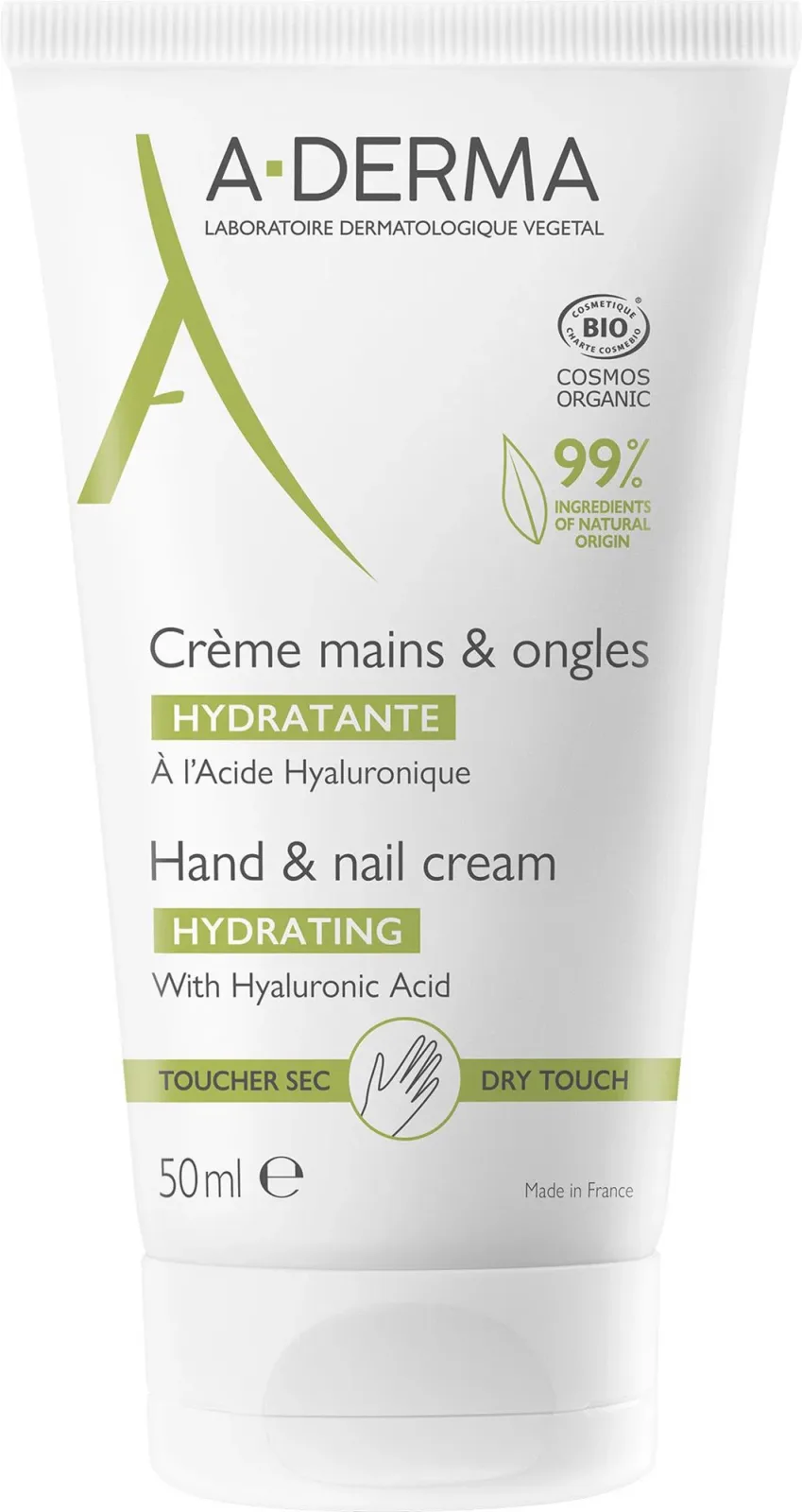 A-DERMA Hidratáló kéz- és körömápoló krém 50 ml