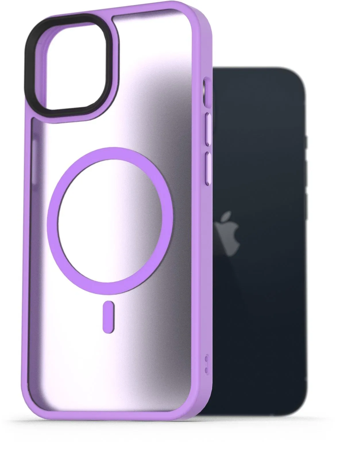 AlzaGuard Matte Case iPhone 13 MagSafe világoslila tok