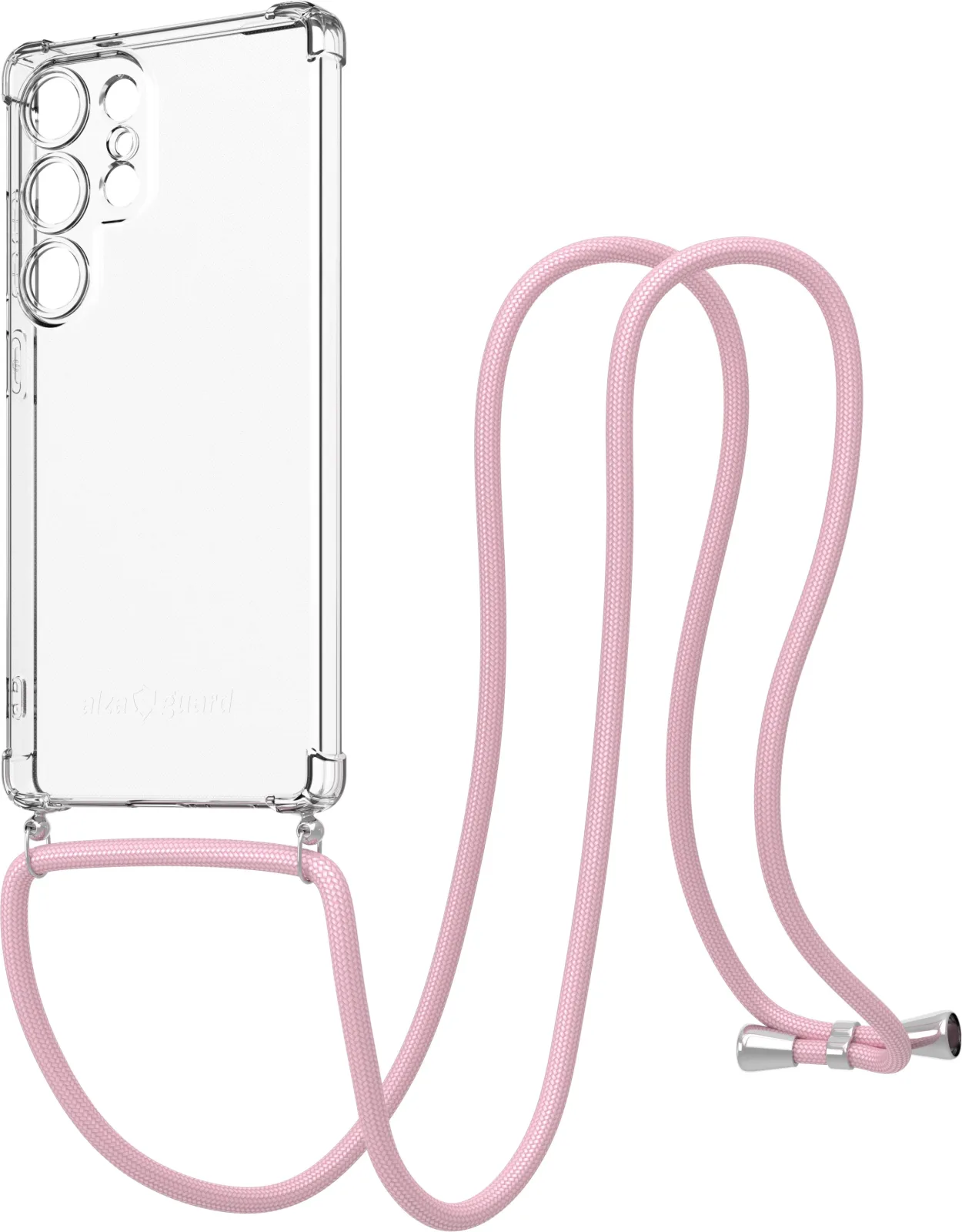 AlzaGuard Luxe Lanyard Samsung Galaxy S25 Ultra 5G rózsaszín tok