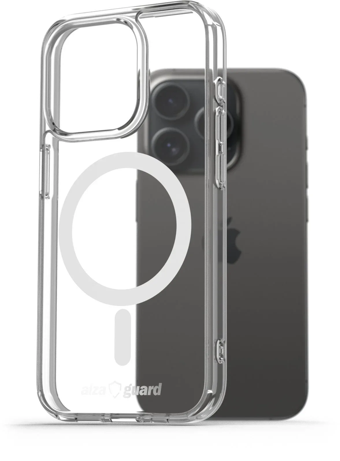 AlzaGuard Crystal Clear TPU Case Compatible with Magsafe iPhone 15 Pro tok