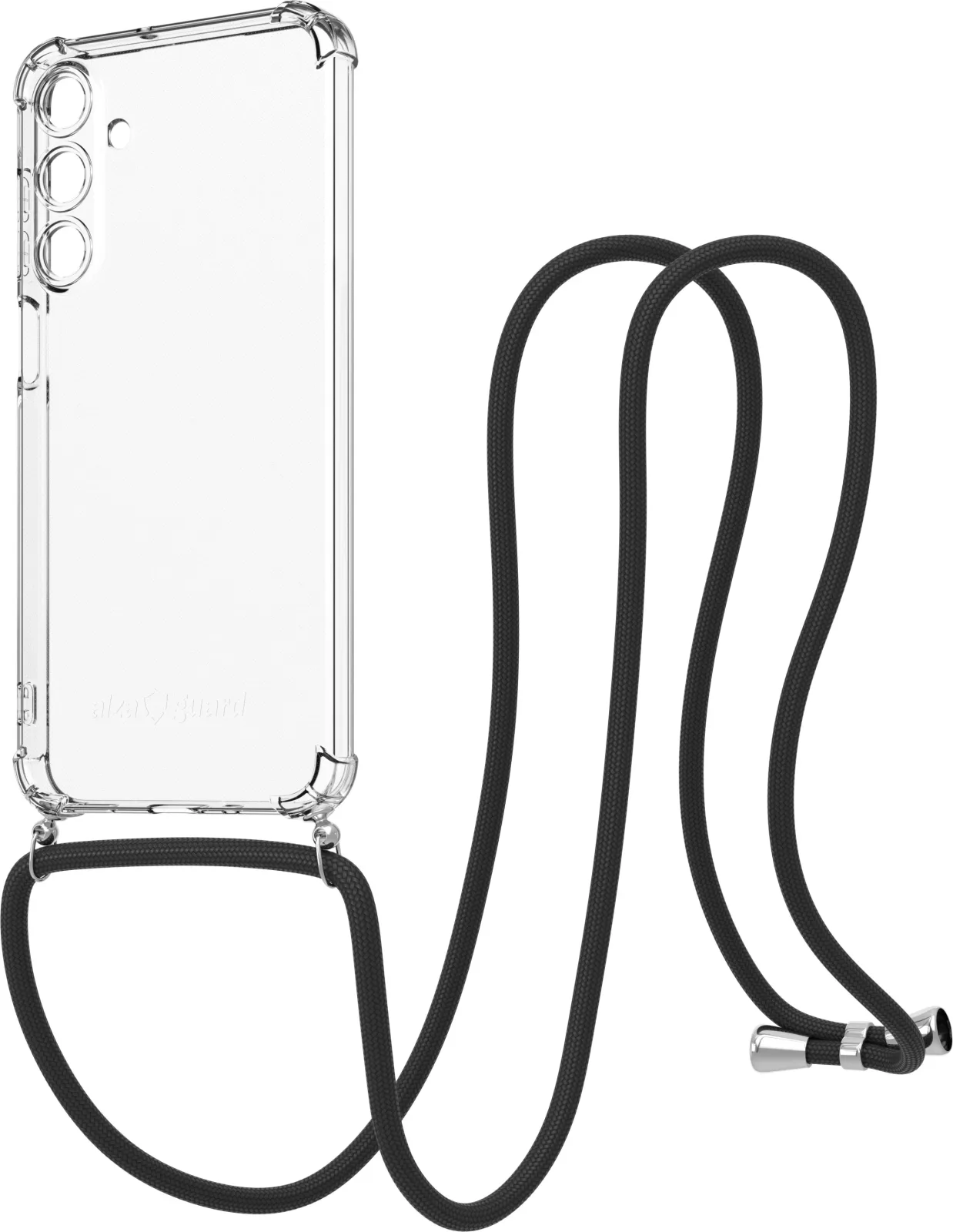 AlzaGuard Luxe Lanyard Case Samsung Galaxy A16 fekete tok