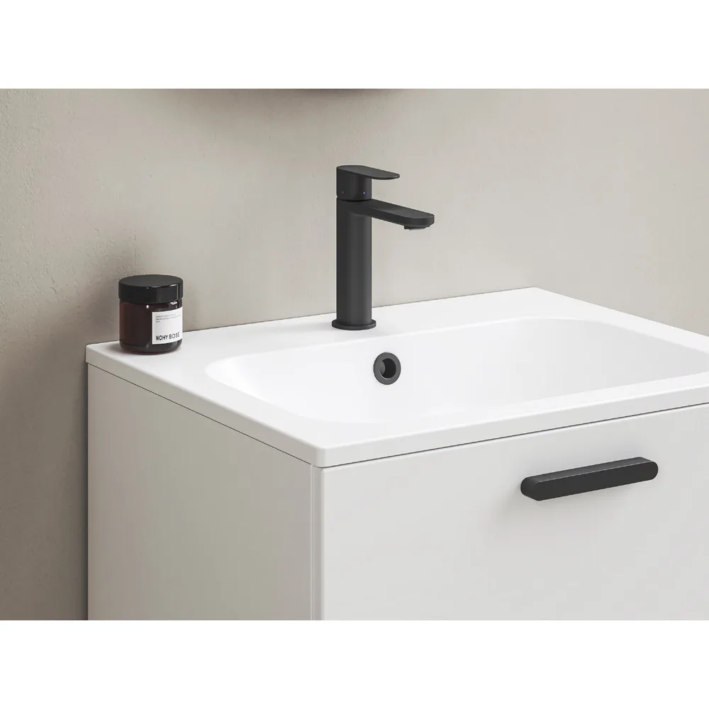 RAVAK X070460 Chrome II mosdócsaptelep BeCool 175 mm lefolyó nélkül CR II 014.21BL, fekete