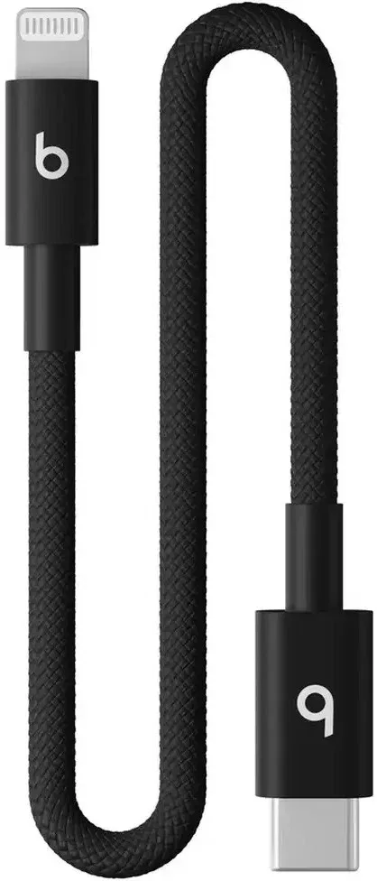 Apple Beats USB-C to Lightning Woven Short Cable (20cm) - Bolt Black