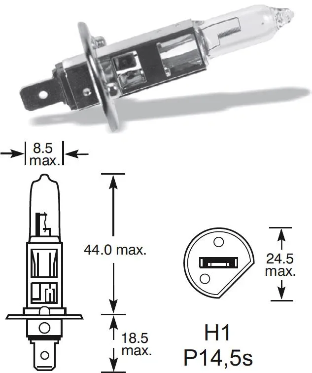 Lucas H1 55W P14,5s