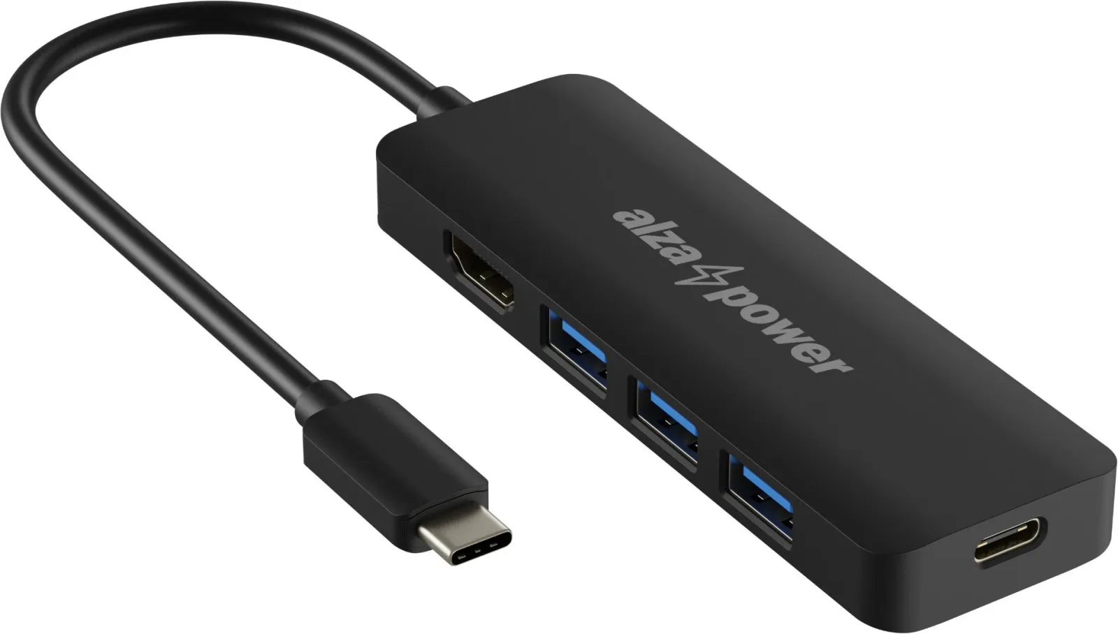 AlzaPower USB-C Dock Station 5in1 - fekete