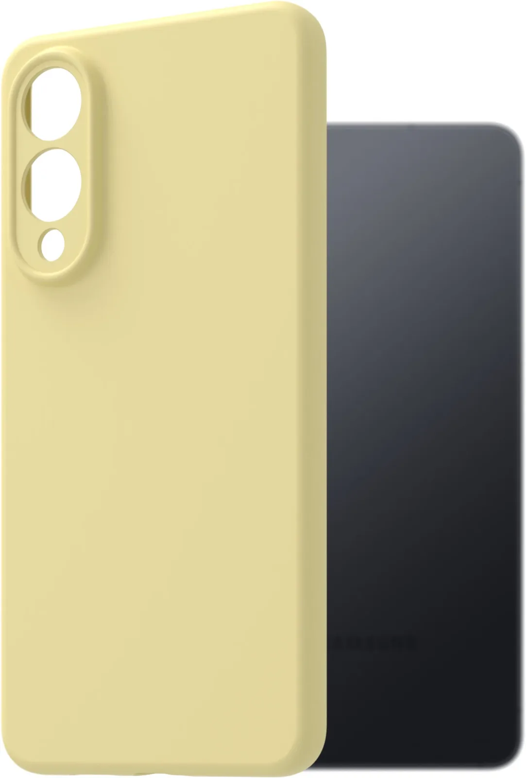 AlzaGuard Premium Samsung Galaxy S25 Edge sárga szilikon tok