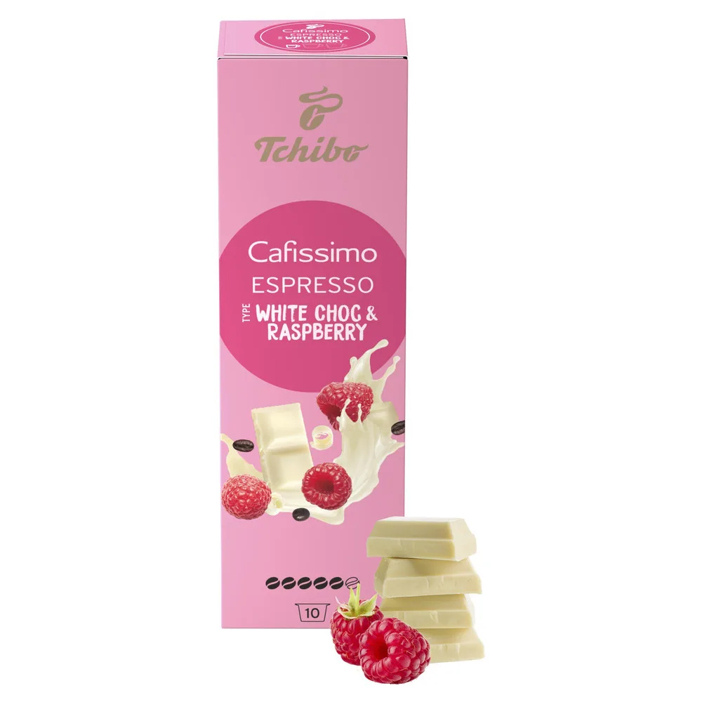 TCHIBO Cafissimo Espresso Raspberry White Choc kapszula