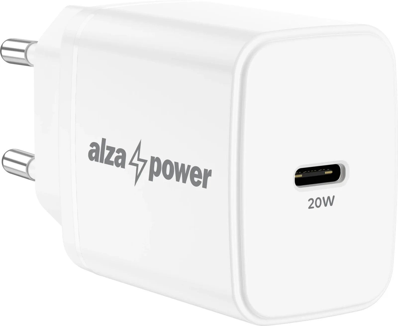 AlzaPower A110 Fast Charge 20 W töltőfej, fehér