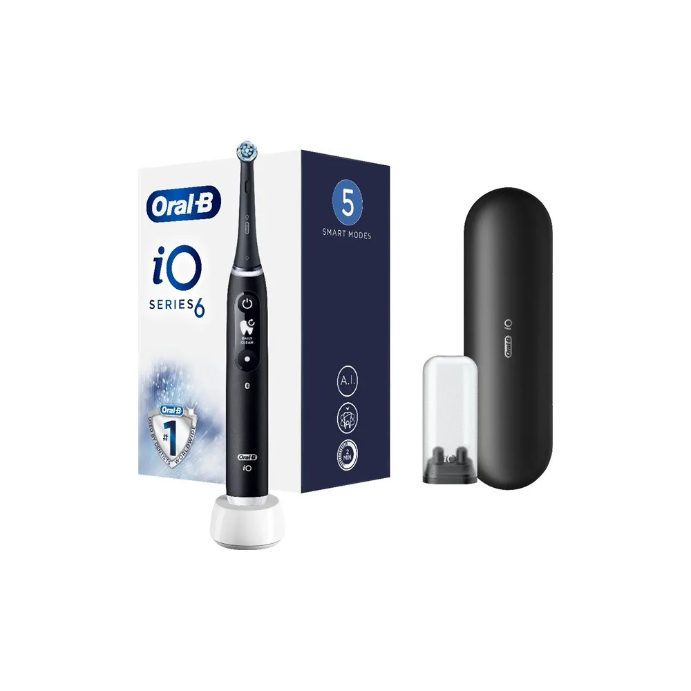 Oral-B iO Series 6 fekete elektromos fogkefe