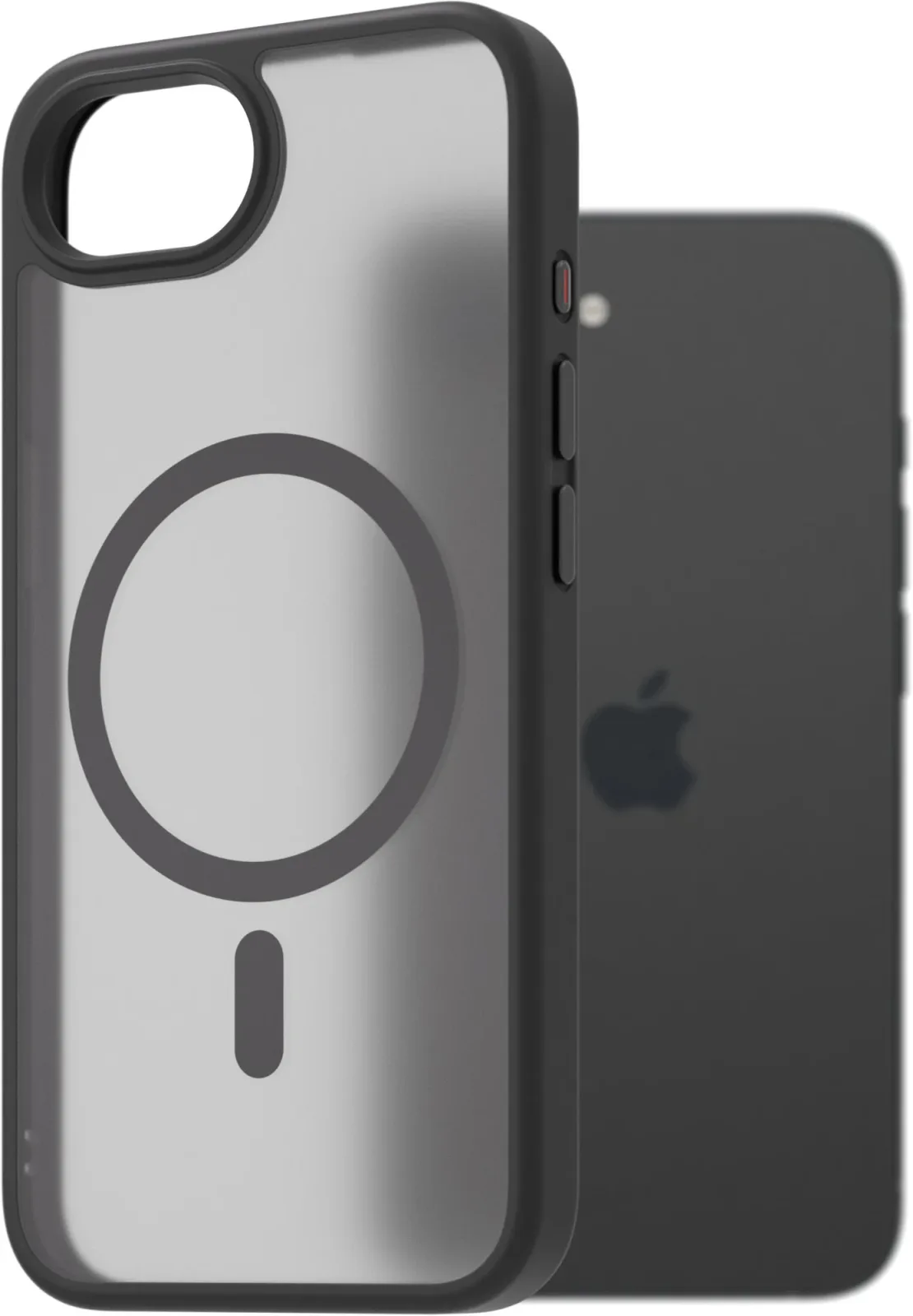 AlzaGuard Matte Case Compatible with Magsafe iPhone 16e fekete tok