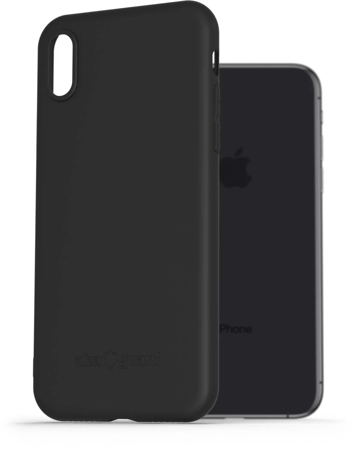 AlzaGuard Matte iPhone X/XS fekete TPU tok