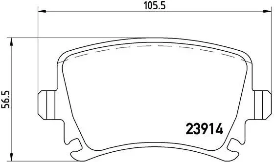 BREMBO Brake pad setÍ P 85 073