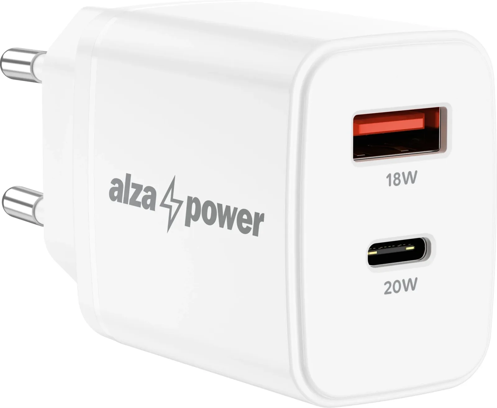 AlzaPower A101 Fast Charge 20 W töltőfej, fehér