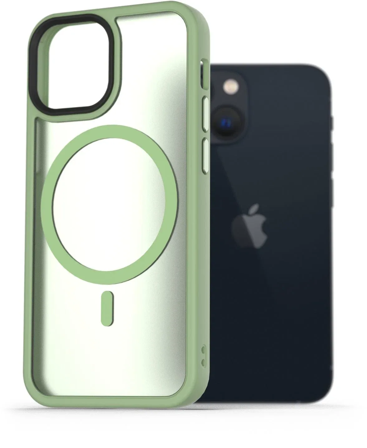 AlzaGuard Matte Case iPhone 13 Mini MagSafe zöld tok