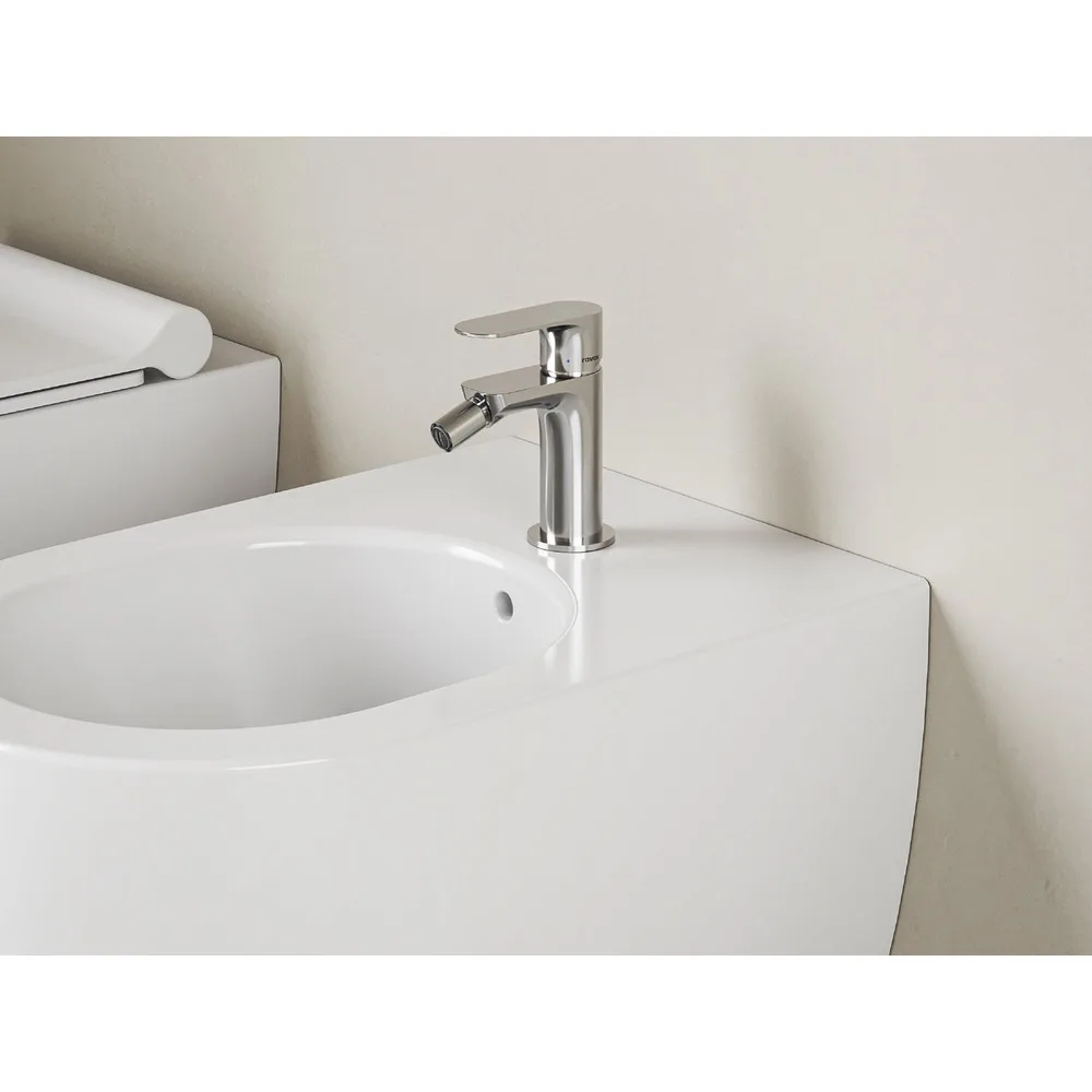 RAVAK X070215 Eleganta álló bidécsaptelep 130 mm leersztő nélkül EL 056.00CR, Chrome