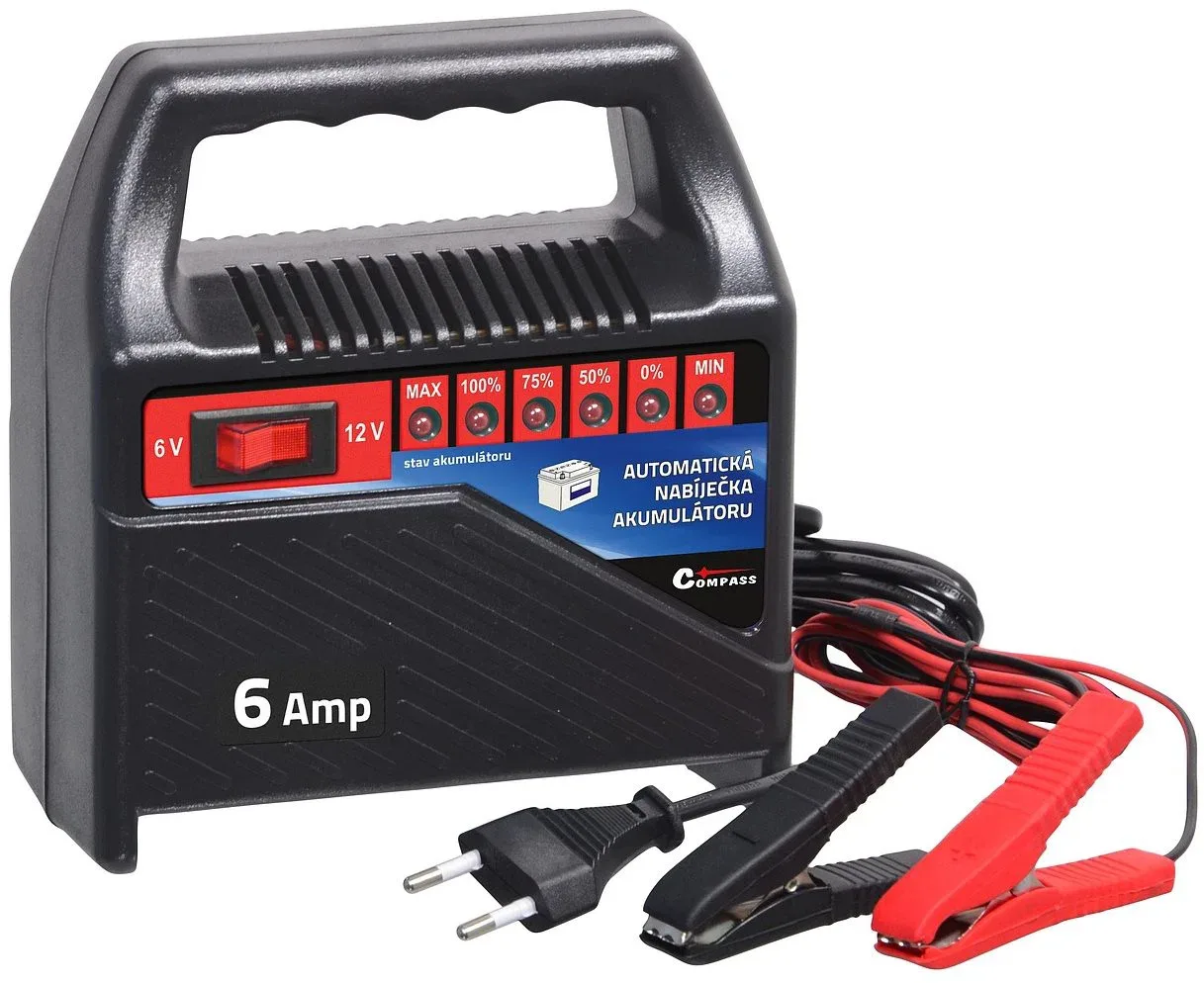 Compass töltő 6A 6V/12V - GS/TUV