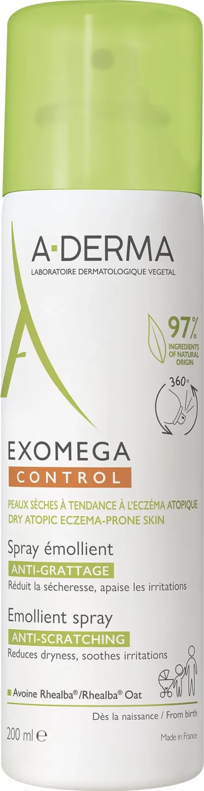 A-DERMA Exomega Control Emolliens spray atópiára hajlamos, száraz bőrre 200 ml