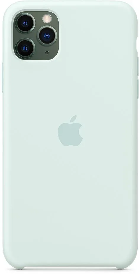 Apple iPhone 11 Pro Max szilikon tok halványzöld