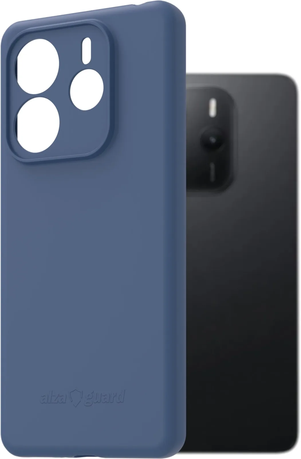 AlzaGuard Matte Case Xiaomi Redmi Note 14 kék TPU tok