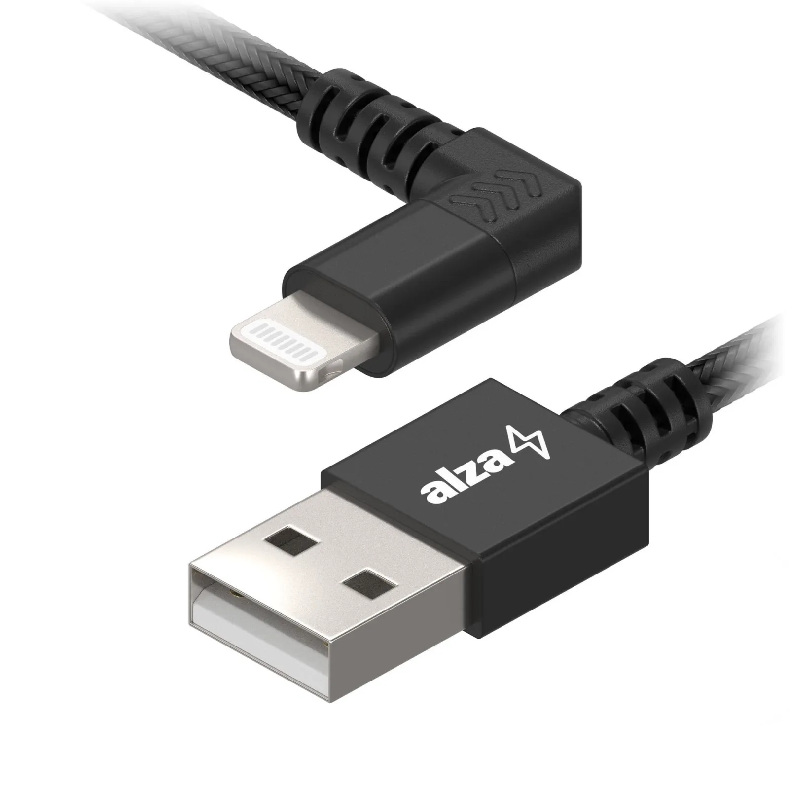 AlzaPower 90Core USB-A to Lightning MFi 1m, fekete