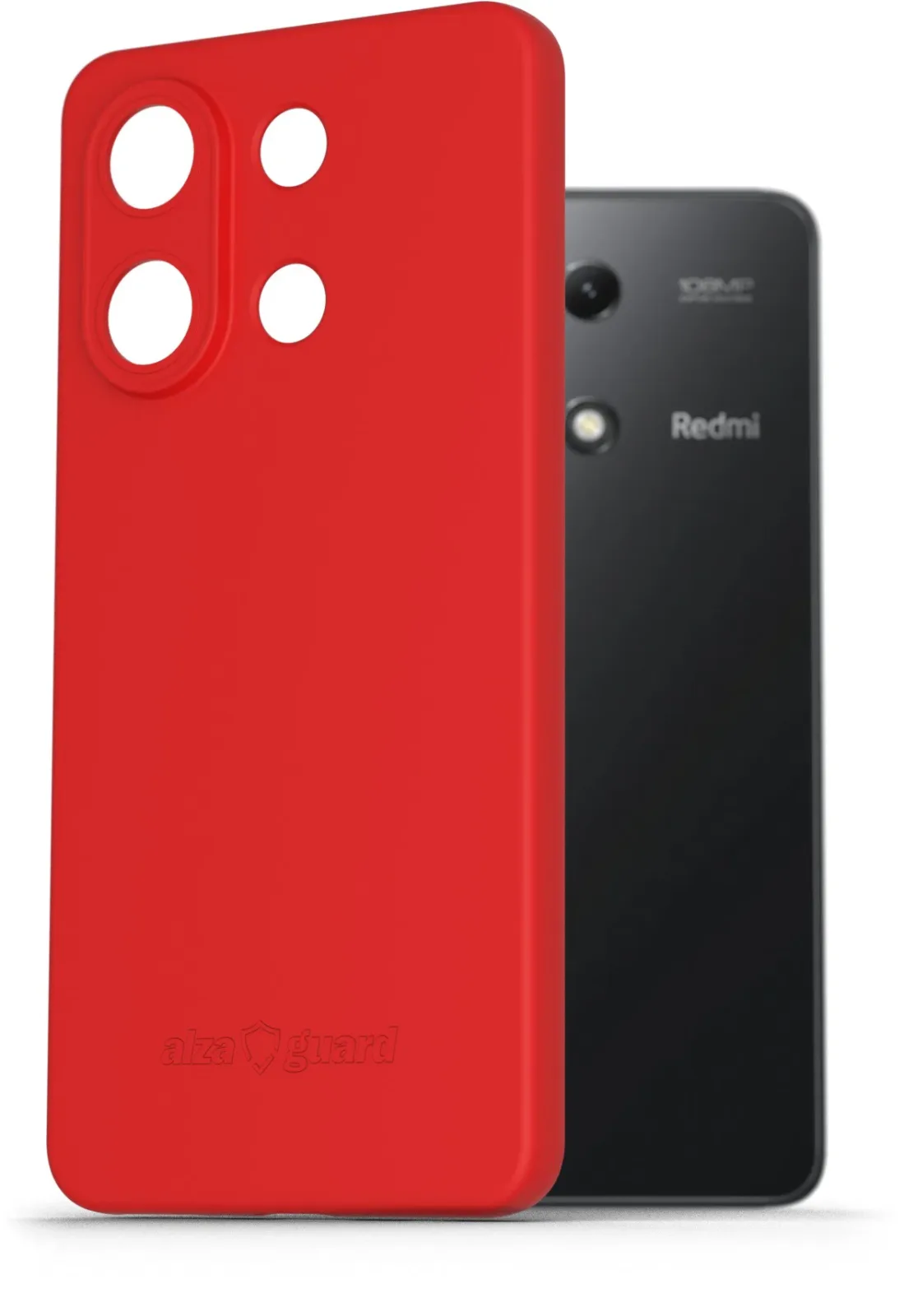 AlzaGuard Matte TPU Case Xiaomi Redmi Note 13 Pro 4G piros tok
