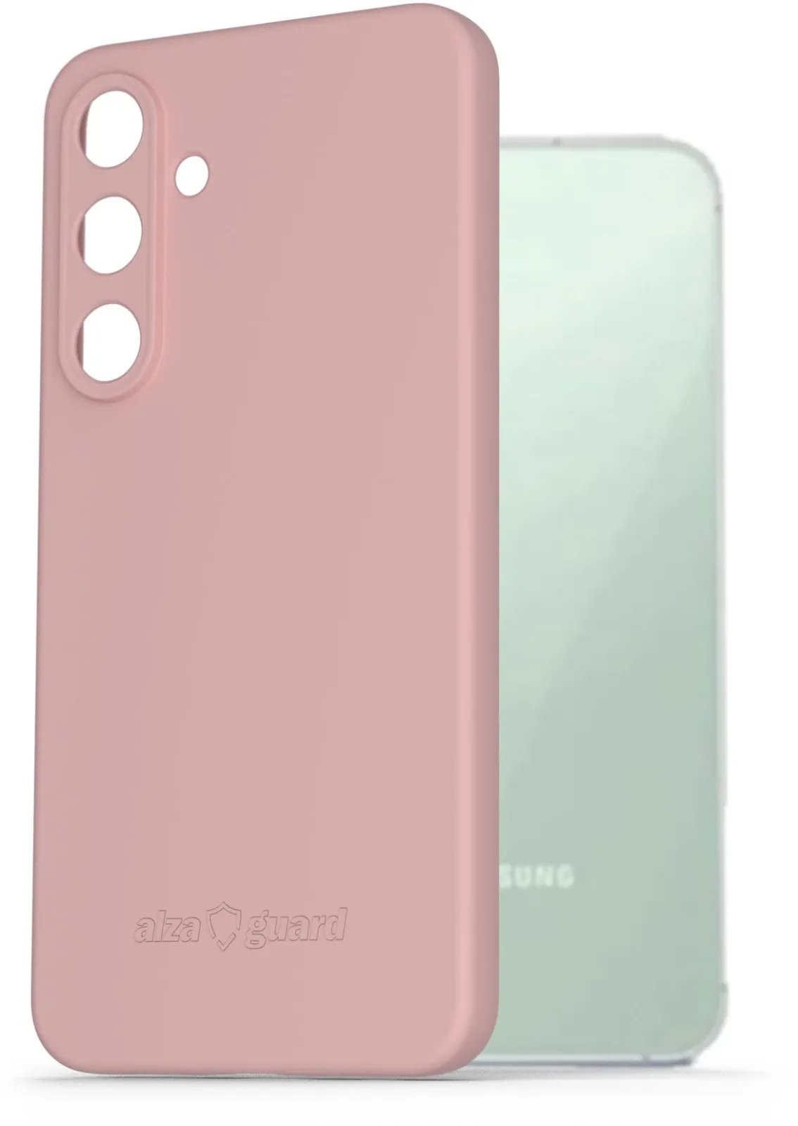 AlzaGuard Samsung Galaxy S24 FE rózsaszín matt TPU tok