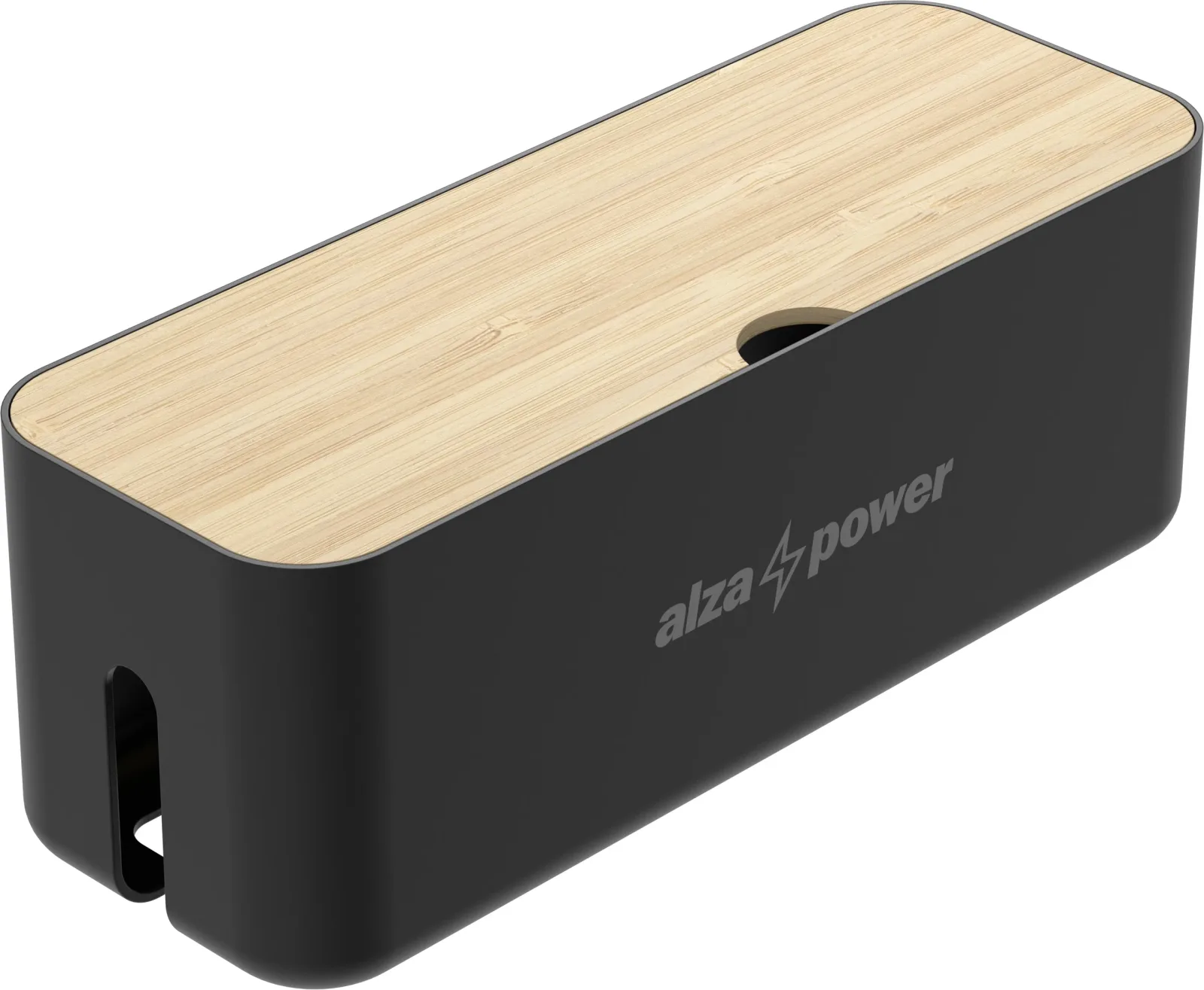 AlzaPower Cable Box Deluxe Small, fekete