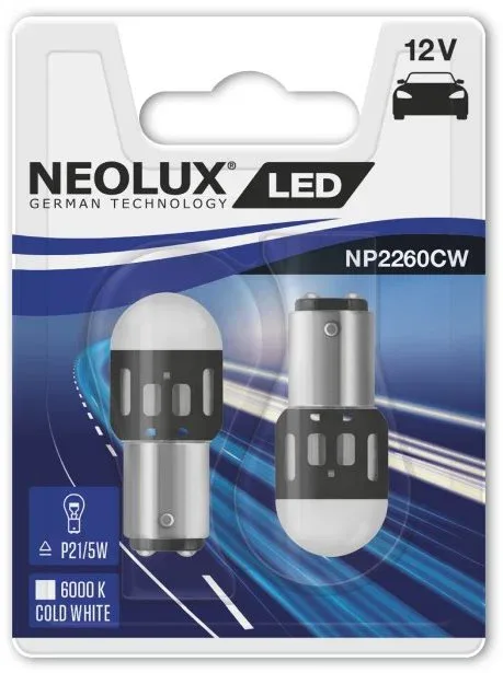 NEOLUX LED "P21/5W" 6000 K, 12 V, BAY15d