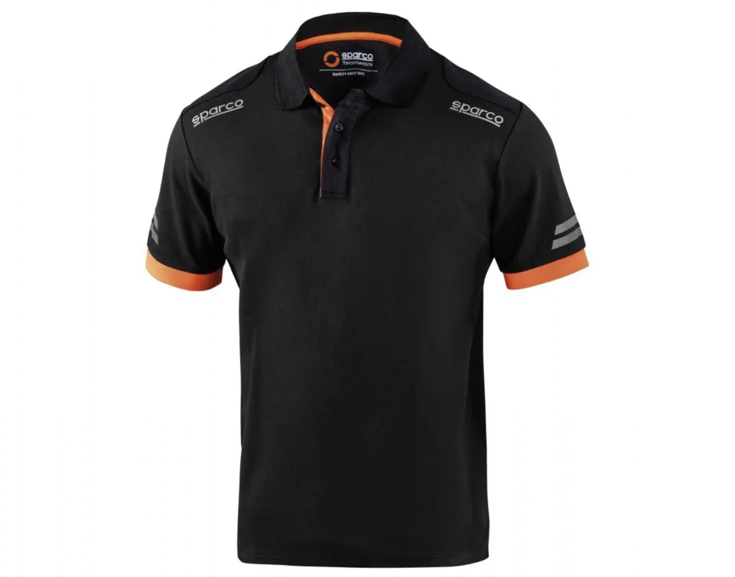 Sparco Toledo Technikai pólóing, fekete-narancsszín, L