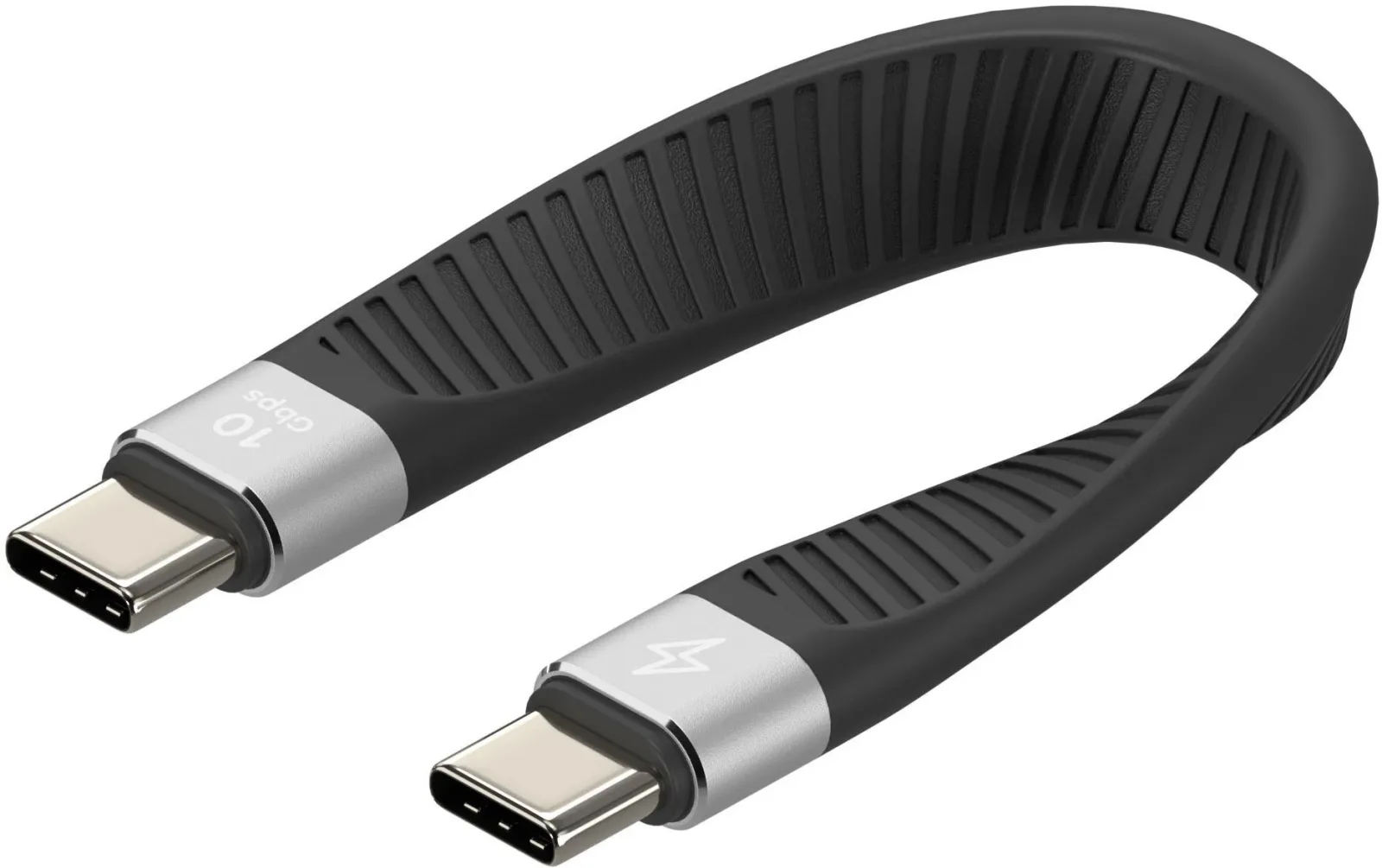 AlzaPower FlexCore USB-C to USB-C 3.2 Gen 2 100W 10 Gbps, fekete