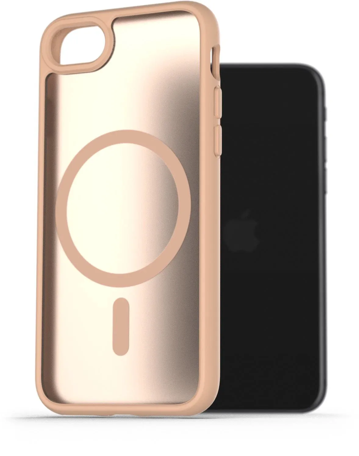 AlzaGuard Matte Case Compatible with Magsafe iPhone 7 / 8 / SE 2020 / SE 2022 homoksárga tok