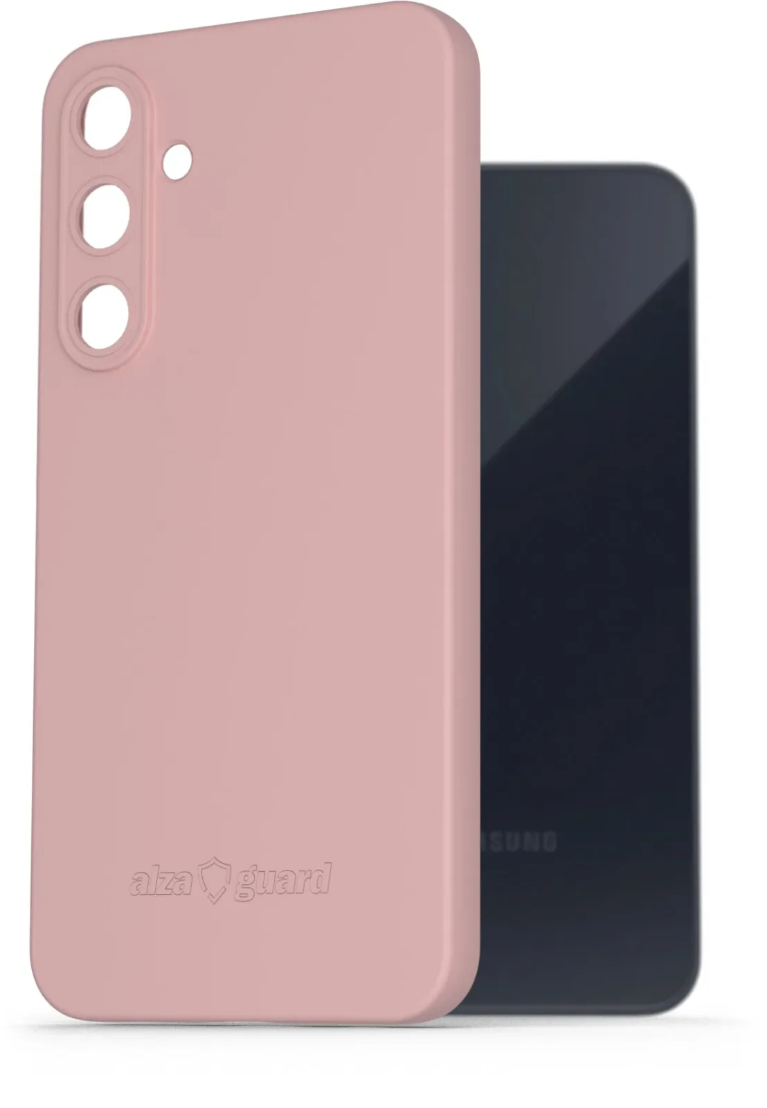 AlzaGuard Matte Samsung Galaxy A55 5G rózsaszín TPU tok
